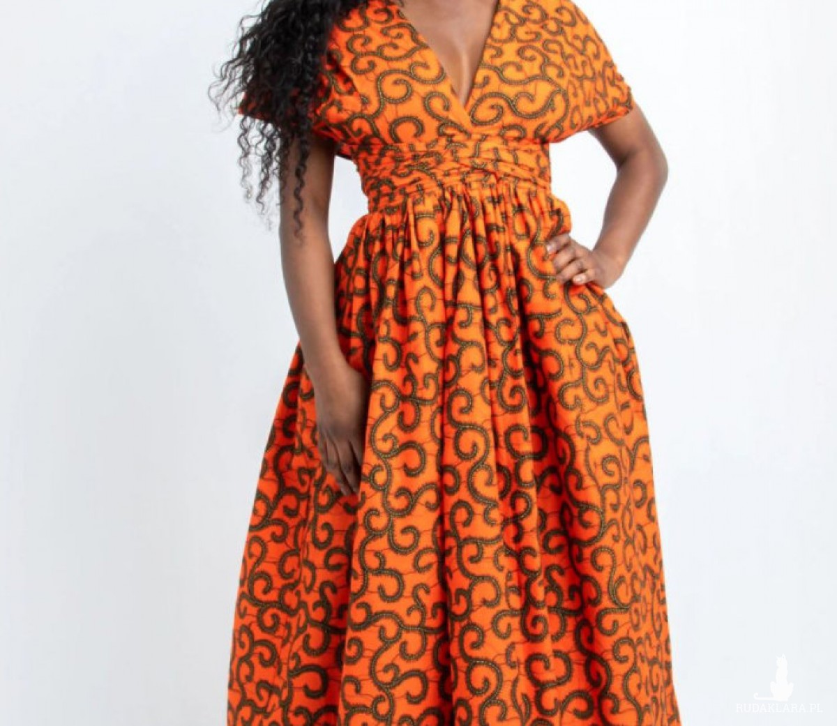 sukienka  kolorowa afrykański  M